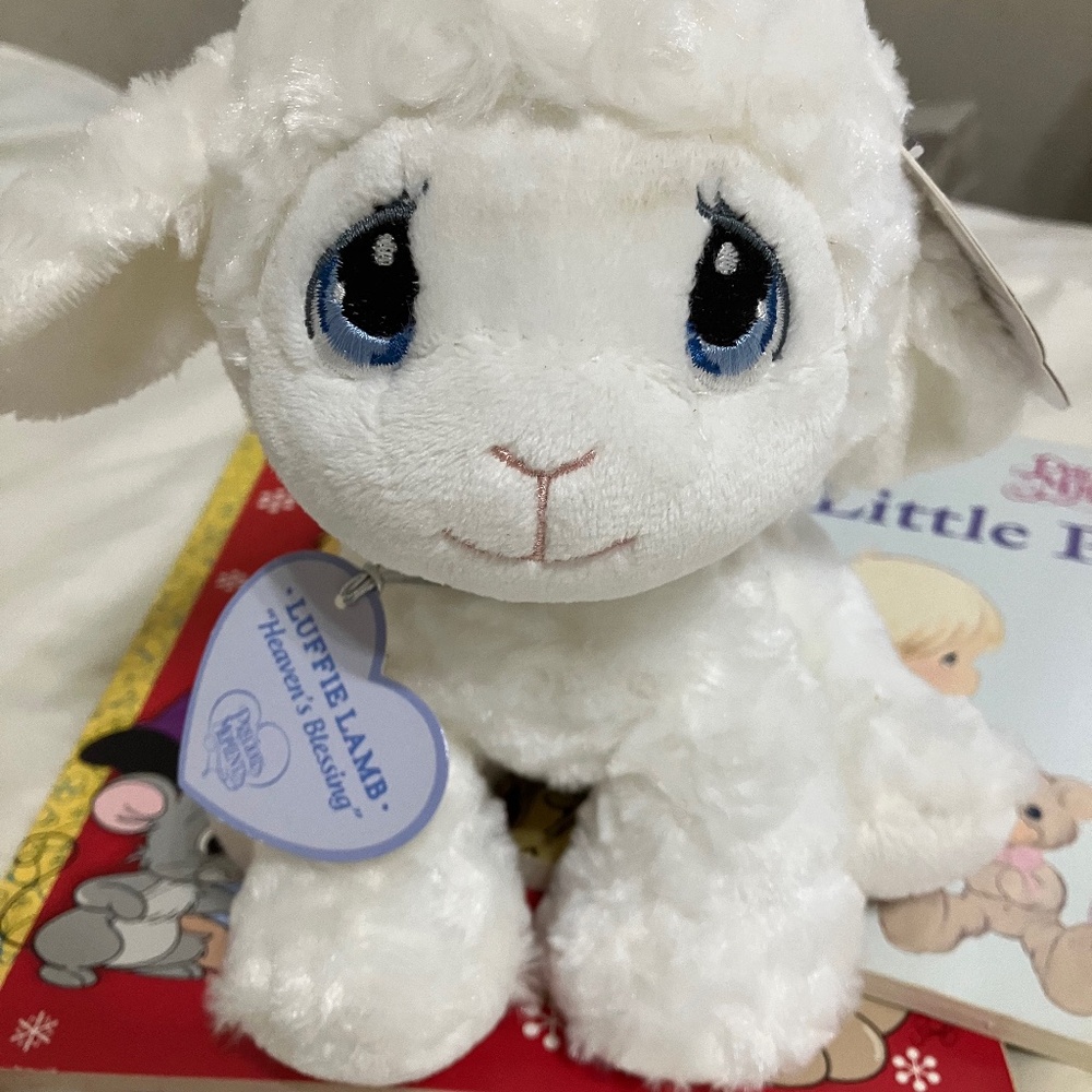 Precious moments stuffed lamb